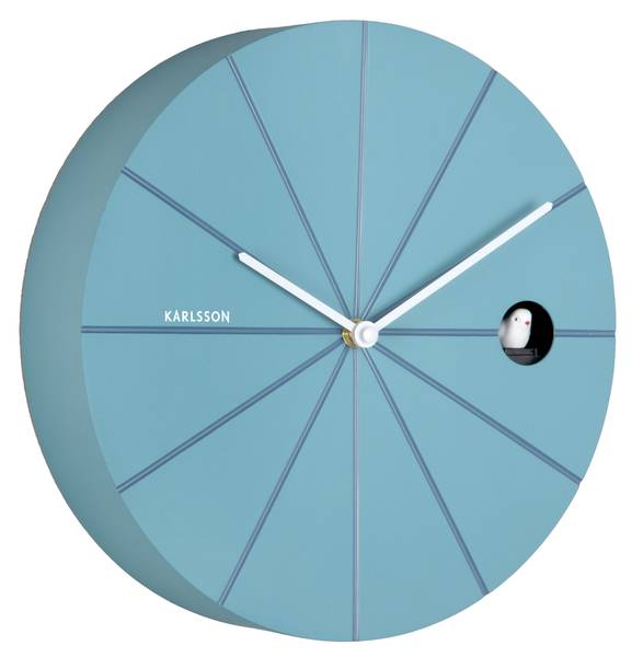 Wanduhr DESTACADO CUCKOO Blau - Kunststoff - 6 x 28 x 28 cm