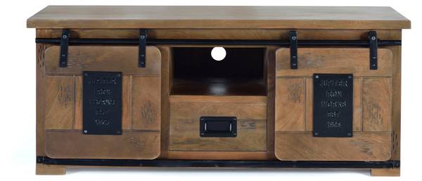 Meuble TV 1330 Marron - Bois massif - 50 x 55 x 130 cm