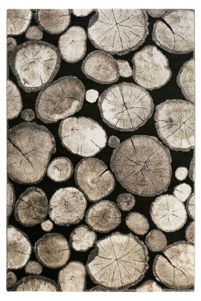 Kurzflorteppich Logs 160 x 225 cm