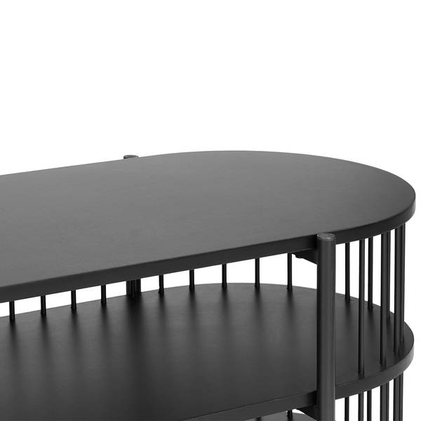 TV-kast BIRSON zwart - plaatmateriaal op houtbasis - 140 x 50 x 44 cm