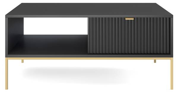 Salontafel Shire zwart - goud