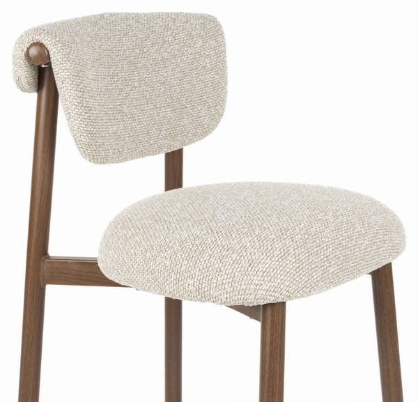 Barhocker LEE 2er-Set Beige - Textil - 44 x 90 x 53 cm