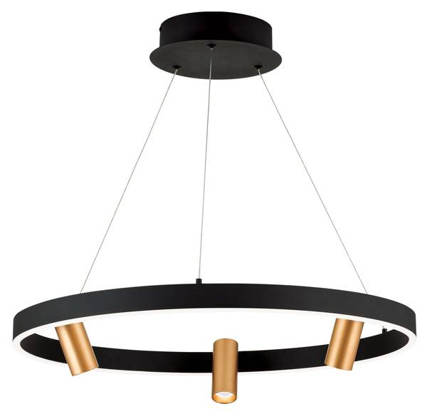Hanglamp BERLIN zwart - metaal - 62 x 4 x 62 cm