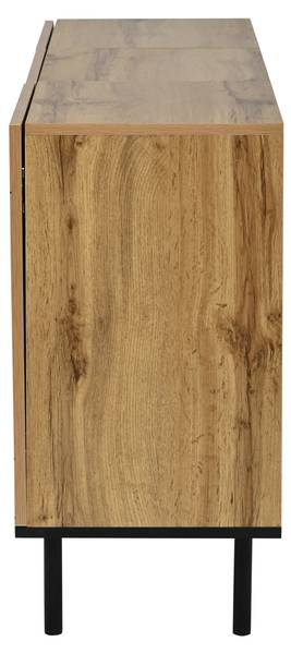 Sideboard Aphrodite Ⅸ Schwarz - Braun - Holzwerkstoff - 35 x 70 x 120 cm