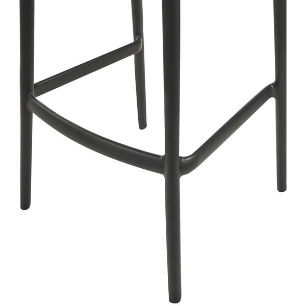 Hocker GUBBIO 2-tlg Schwarz - Kunststoff - 48 x 100 x 48 cm