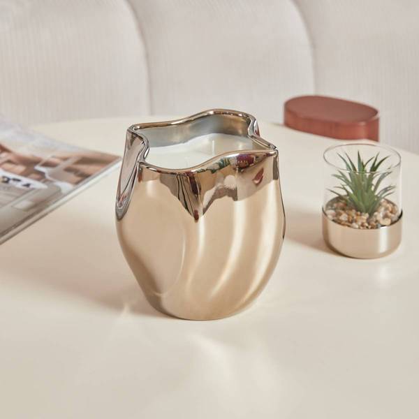 Duftkerzen ylang ylang SKY Silber - Wachs - 13 x 15 x 14 cm
