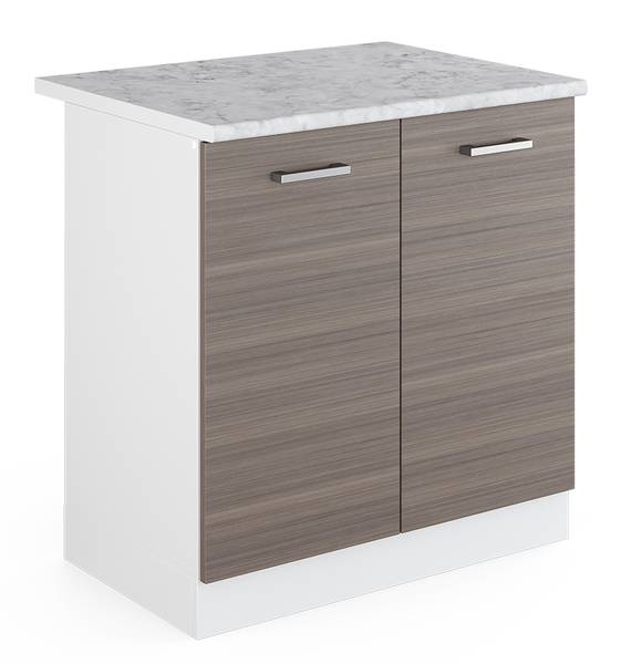 Spülenunterschrank R-Line 41935 Grau - Reinweiß