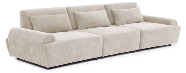 3-Sitzer-Sofa Callisto Cremeweiß
