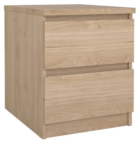 Nachttisch Naia Braun - Holz teilmassiv - 41 x 50 x 50 cm