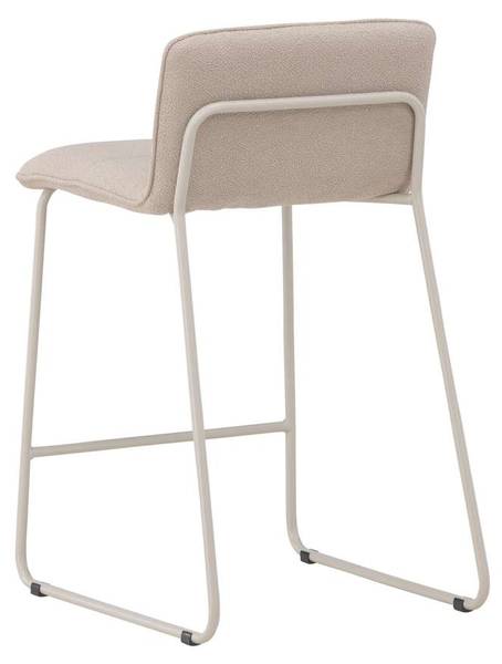 Barstoel Bisbee set van 2 beige - textiel - 45 x 85 x 50 cm