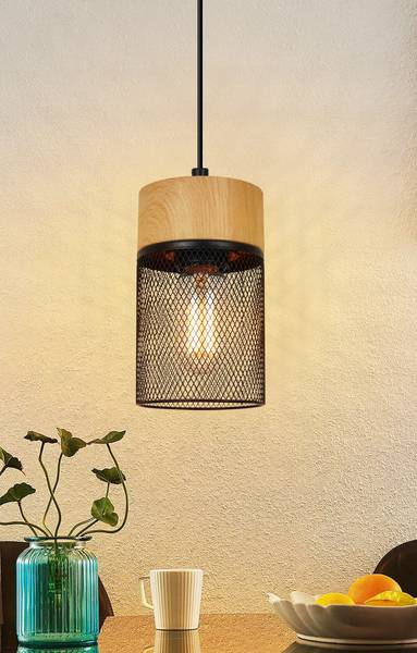 Hanglamp Gratia II met 1 lichtbronnen zwart - metaal - 8 x 143 x 8 cm
