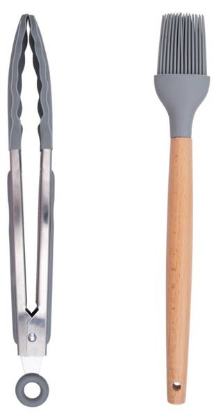 Küchenutensilien-Set MEALKO280005 Grau - Kunststoff - 13 x 32 x 13 cm