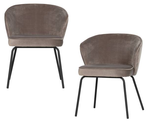 Esszimmerstühle Admit 2er-Set Grün - Mischgewebe - Flachgewebe - Polyester - 60 x 77 x 59 cm