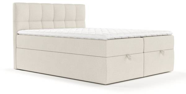 Boxspringbett Shay Beige - H3 - Liegefläche Breite: 160 cm
