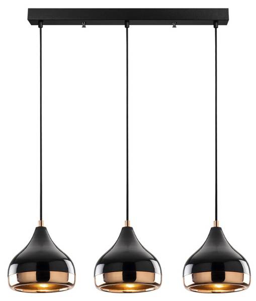 Hängelampe ADIGE Schwarz - Metall - 67 x 111 x 17 cm