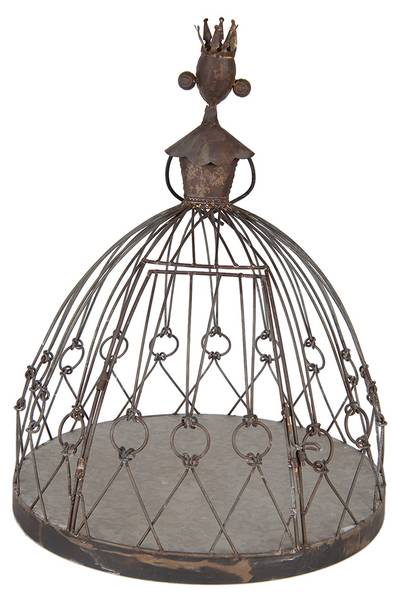 Pflanzenhalter Lilysi Braun - Metall - 44 x 57 x 44 cm