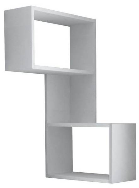 Eckregal Part Weiß - Holzwerkstoff - 47 x 86 x 20 cm