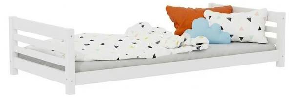 Niedriges Kinderbett TULY 1 Weiß - 180 x 120 cm - Lackiert
