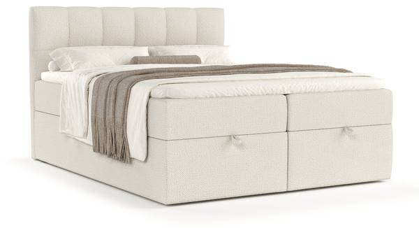 Boxspringbett Shay Beige - H3 - Liegefläche Breite: 160 cm