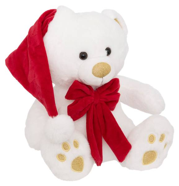 Stoffbär 98956 Weiß - Textil - 22 x 34 x 26 cm