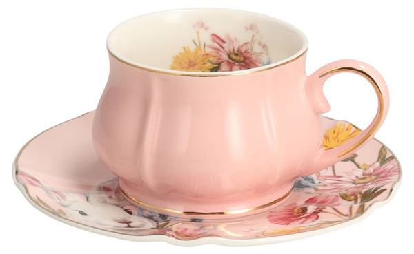 Tasse Mit Untertasse Sirsobunny (2-tlg.) Porzellan - 15 x 6 x 15 cm