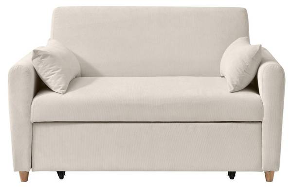 Schlafsofa AYLA Beige - Textil - 140 x 86 x 87 cm
