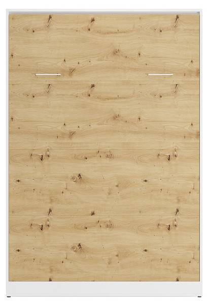 Lit escamotable BEGANIO Beige - En partie en bois massif - 239 x 225 x 159 cm