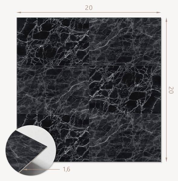 Vinyl tegels 00057063 (20er - Set) 20 x 20 cm