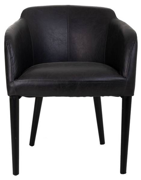 Sessel 4523323438 Schwarz - Massivholz - 62 x 82 x 60 cm