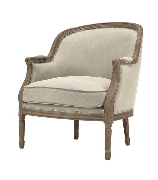 Sessel mit gerader Rückenlehne ALIENOR Creme