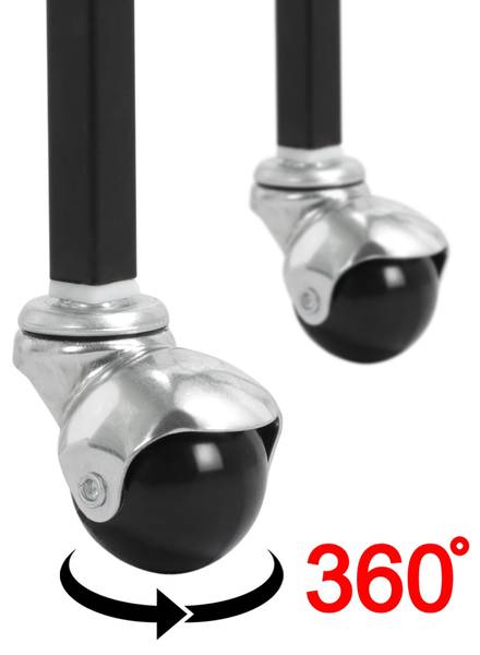 Vogelkäfig ARE94 Schwarz - Metall - 46 x 159 x 36 cm
