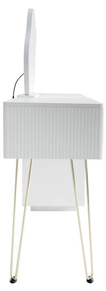 Schminktisch mit Spiegel LineGLOW Ⅳ Weiß - Holzwerkstoff - 40 x 78 x 100 cm