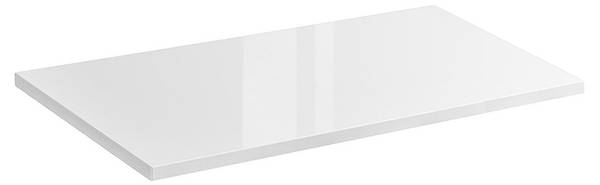 Waschtischplatte TOSKANA-56-451 Weiß - Holzwerkstoff - 61 x 3 x 46 cm