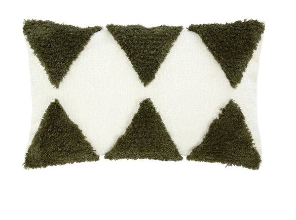 Holly Kissenhülle Grün - Textil - 50 x 30 x 34 cm