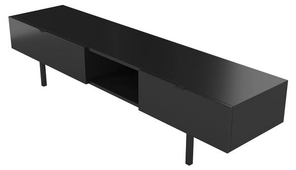 Tv-Schrank Myway Schwarz - Chrom - 180 x 42 x 42 cm