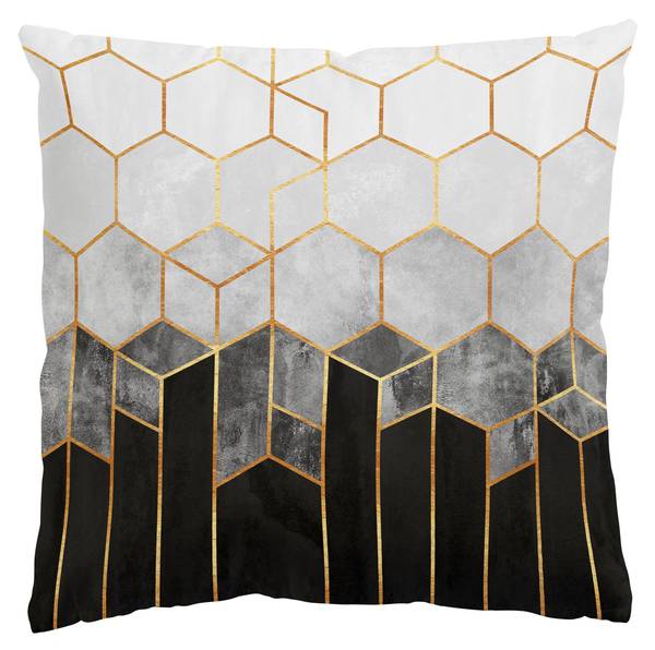 Dekokissen Golden Hexagon Art 40 x 40 x 10 cm