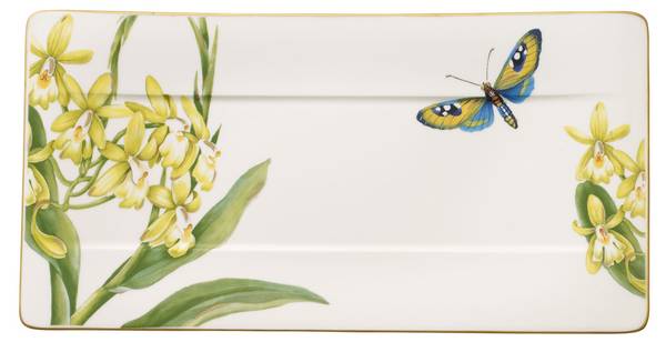 Servierteller Amazonia Porzellan - 18 x 3 x 35 cm