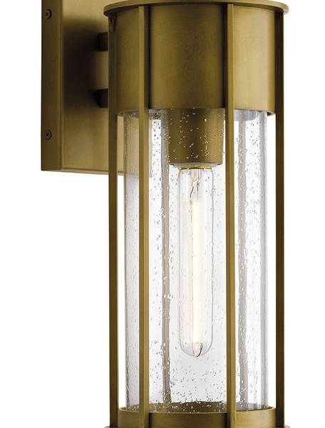 Wandleuchte ELLIE Messing Matt - Silber / Grau - Silbergrau - Durchsichtig