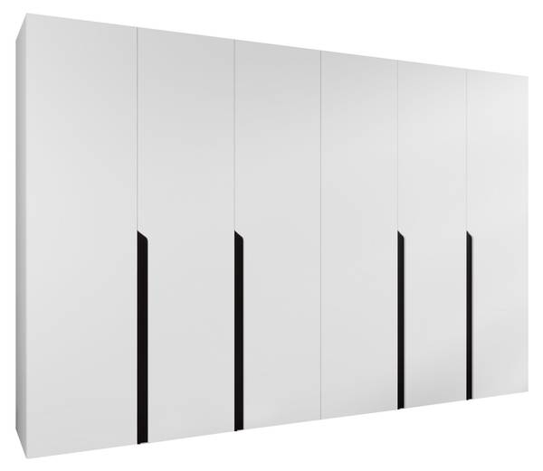 Kleiderschrank Mila 1 Schwarz - Weiß - Durchmesser: 300 cm