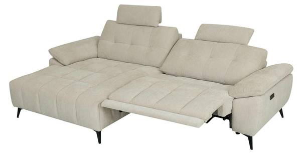 Ecksofa Colorado mit Relaxfunktion Links Beige