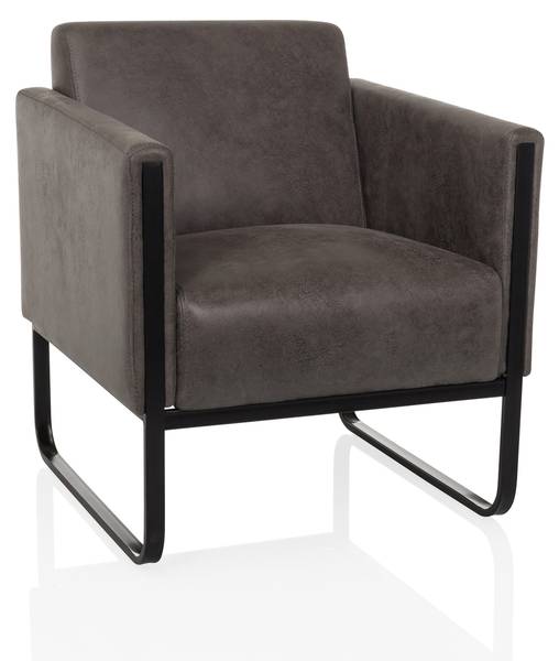 Fauteuils lounges Aruba Retro Gris - Tissé à plat - 67 x 78 x 71 cm