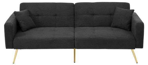 Schlafsofa Ridgewood Grau - Textil - 72 x 72 x 175 cm