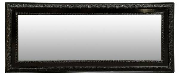 Spiegel SCHATTEN Schwarz - Massivholz - 4 x 82 x 35 cm