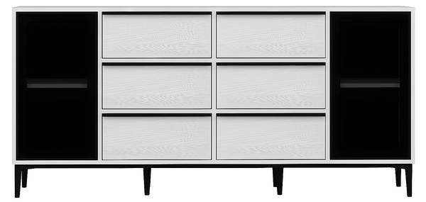Sideboard MOLINIA Schwarz - Weiß