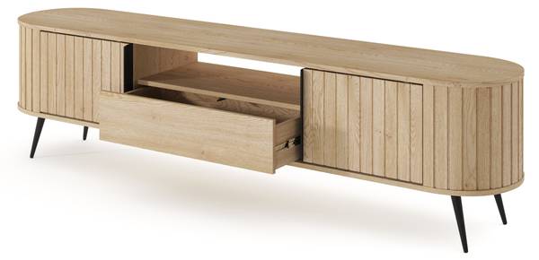 TV-Lowboard Cremona Braun - Holzwerkstoff - 196 x 51 x 41 cm