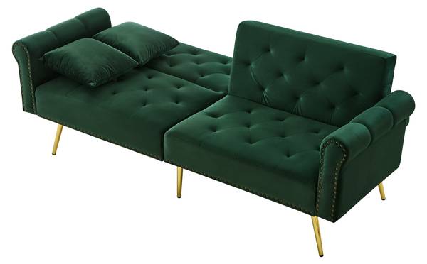 2-Sitzer-Schlafsofa Lelantos Ⅲ Grün