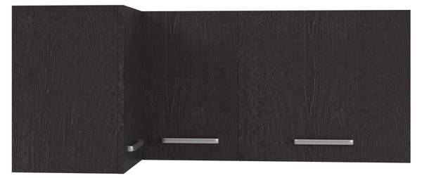 Küchenoberschrank Modul O13 Schwarz - Holzwerkstoff - 70 x 53 x 130 cm