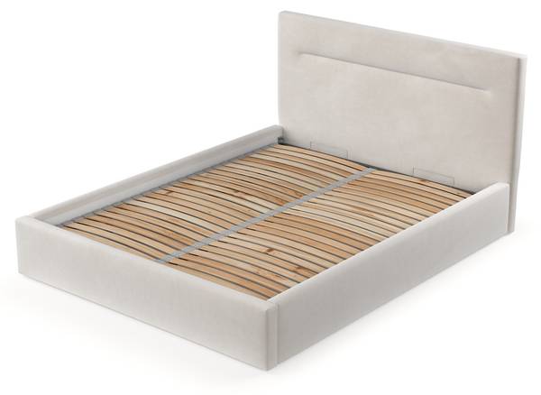 Polsterbett LILINE mit Stauraum Paros Creme - Liegefläche Breite: 140 cm