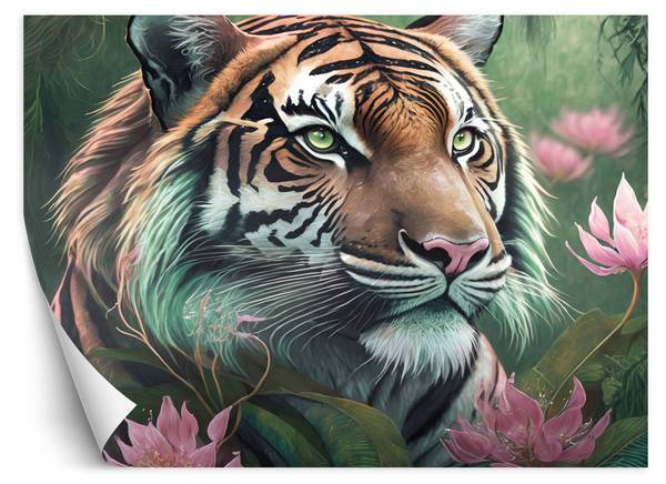 Fototapete Tiger Tropische Tiere 250 x 175 cm