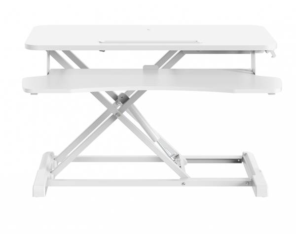 Sitz-Steh Schreibtisch LUMDWS28-01-W Weiß - Holz teilmassiv - 80 x 50 x 62 cm